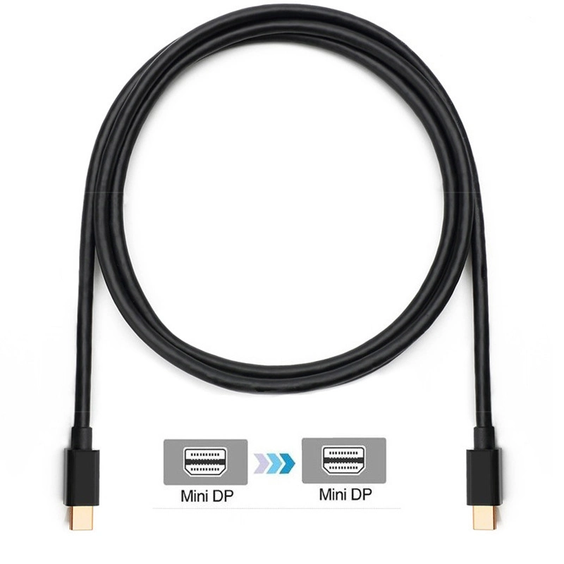 Mini Display Port Male to Male Dp Cable 1080P High Resolution Cable for Computer Monitor