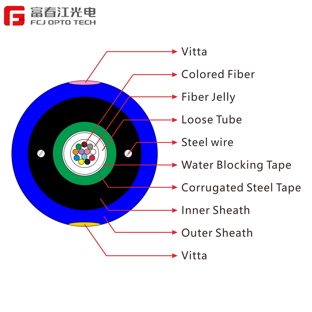 Gjyfxh High Quality Indoor Fiber Optica Internet Fiber Home Optical Fiber Drop Cable Fiber Optic Cable