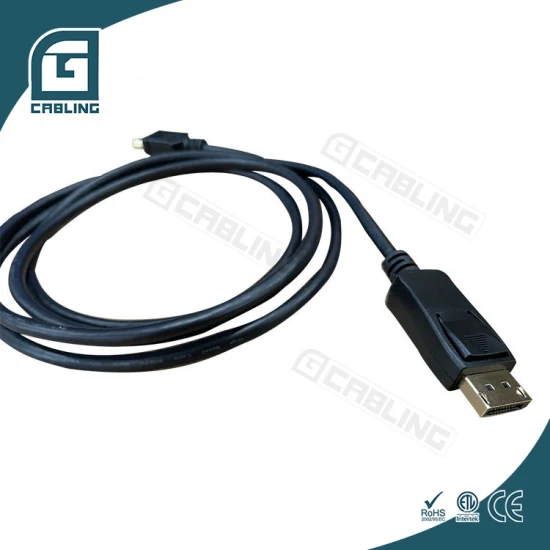 Gcabling Hochwertiger, langlebiger 1 m, 1,5 m, 1,8 m, 2 m Adapter Stecker-Stecker 24K vergoldetes Displayport Dp 1.4 auf HDMI 2.1 Kabel